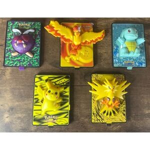 Pokemon 3D Power Action Cards 2000 Movie Burger King BK Meal Toys Lot of 5
